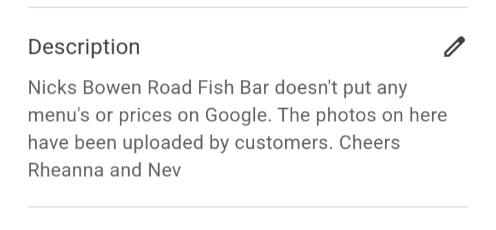 Nick's Bowen Road Fish Bar